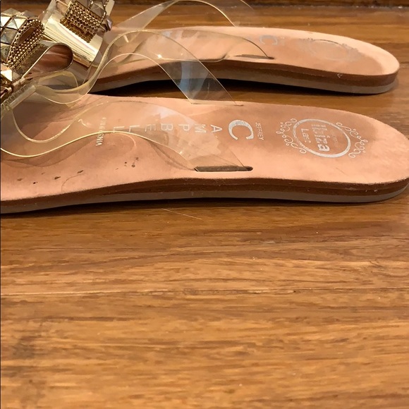 Jeffrey Campbell Gold Metal Bow Sandals - Picture 3 of 3